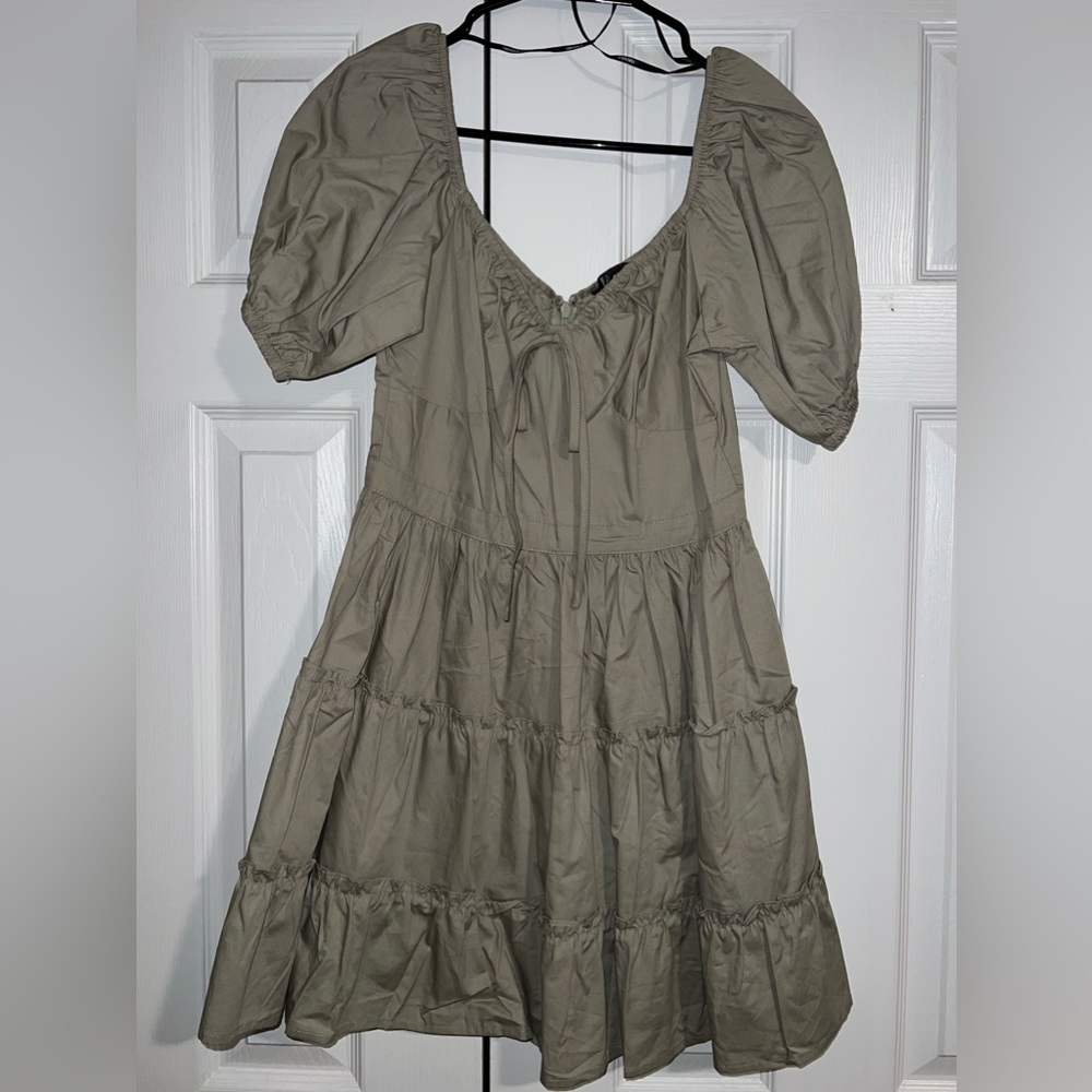 Forever 21 Olive Green Mini Dress